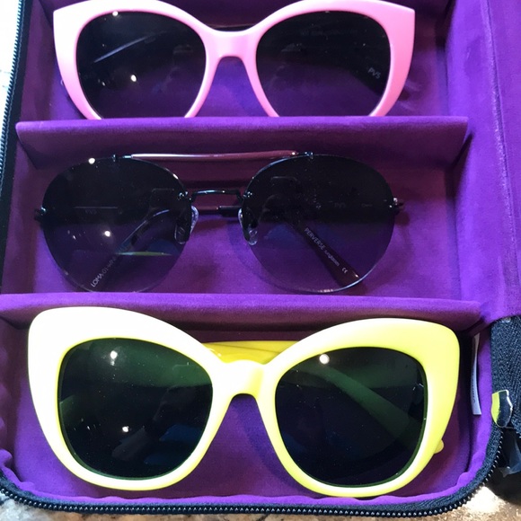 6 Pairs of NEW Perverse Sunglasses with case - Picture 2 of 5